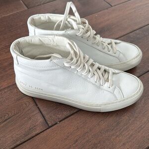 Women’s common projects achilles mid tops sz 35 GUC